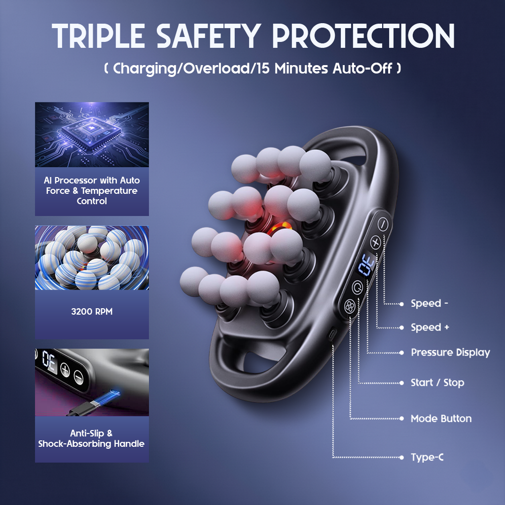 Rotera™ Deep Tissue 16 Heads Massager