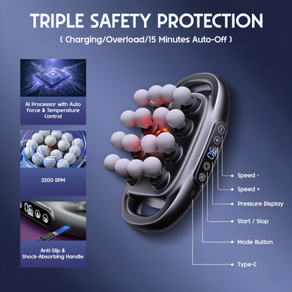 Rotera™ Deep Tissue 16 Heads Massager