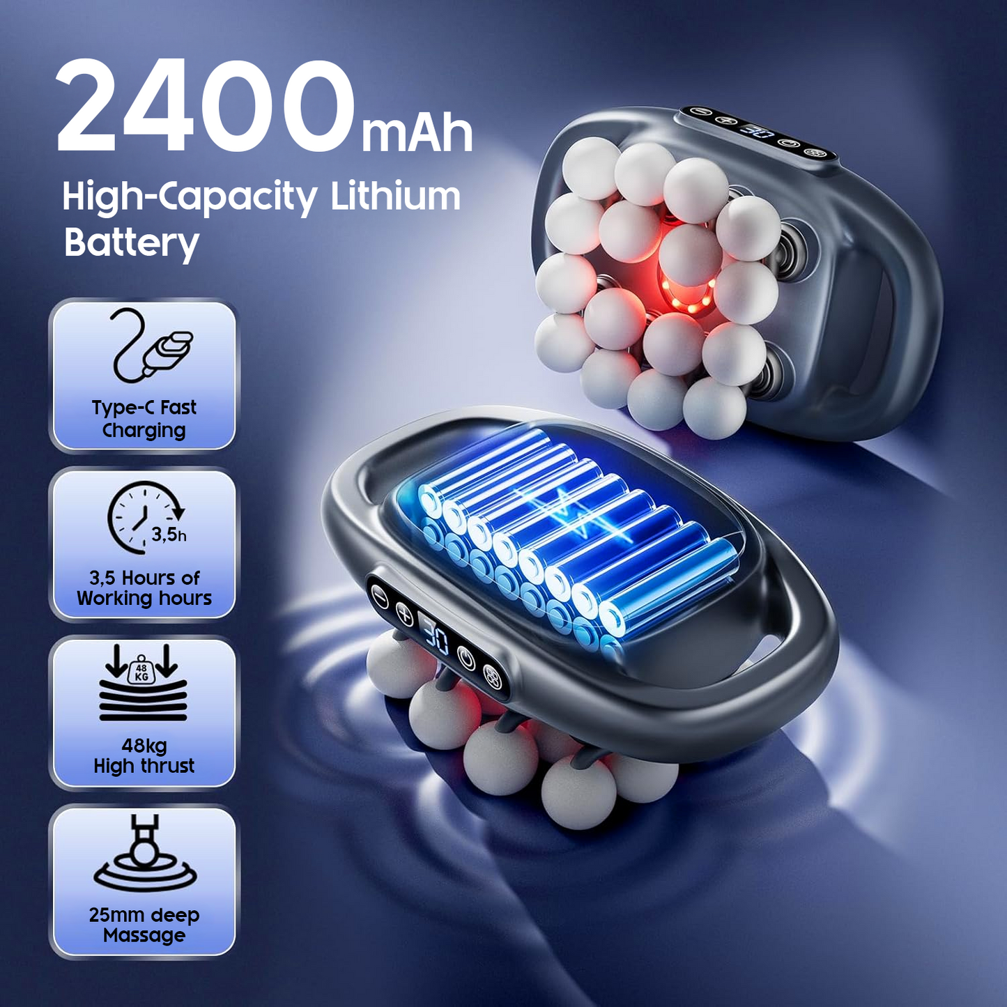 Rotera™ Deep Tissue 16 Heads Massager